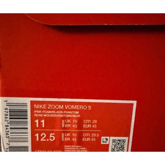 NIKE ZOOM VOMERO 5 “PINK FOAM” SIZE 11M /12.5W main image 4